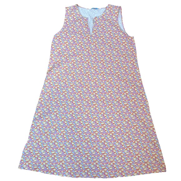 J.McLaughlin Catalina Cloth Shift Dress M Sleeveless Caravelle Pattern Tulip - Picture 1 of 13